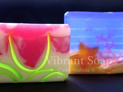 Cutting Seaside and Gardenia Melt and Pour Soaps