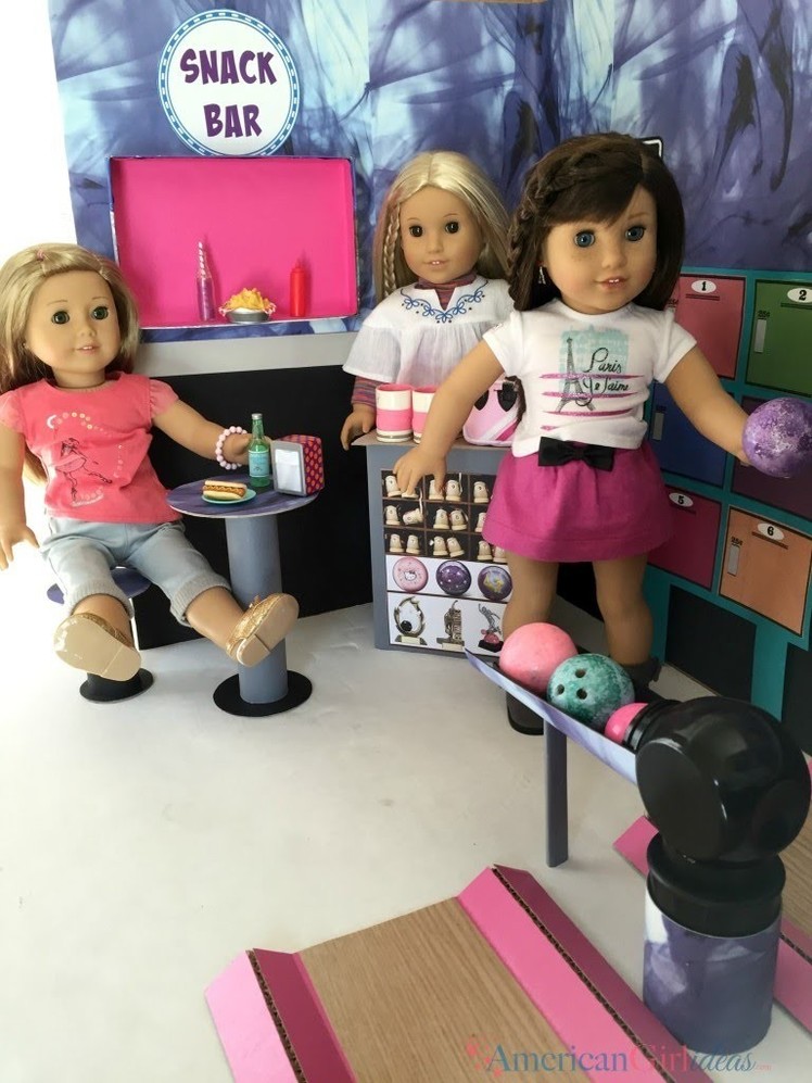 DIY American Girl Doll Bowling Alley