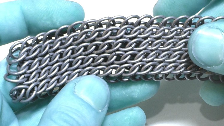 DIY chainmail. Weave for bracelet - Half-persian sheet tutorial