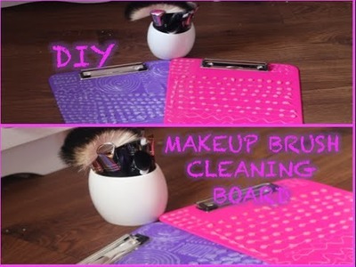 DIY Make up brush cleaning board: how to create a make up brush cleaner, easy and cheap