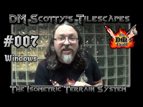 DM Scotty's TILESCAPES Game Terrain MEDIEVAL WINDOWS for D&D and Pathfinder #007