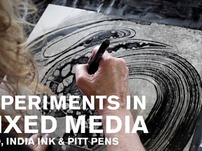 Experiments in Mixed Media: Yupo, India Ink and Pitt Pens
