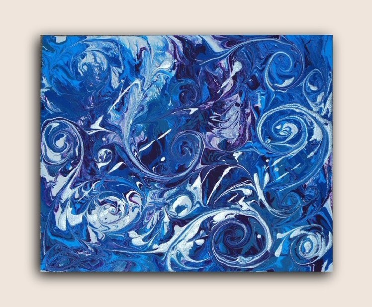Go With the Flow : Fluid Acrylic Painting on Canvas