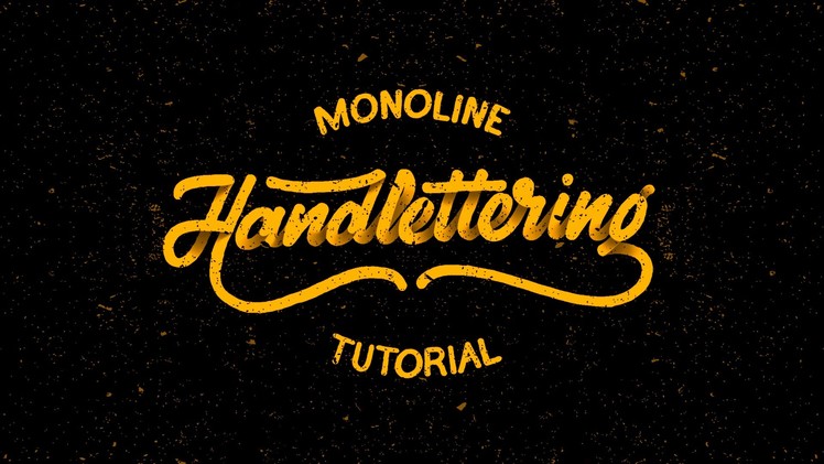 Hand Lettering Tutorial for Beginners | Monoline