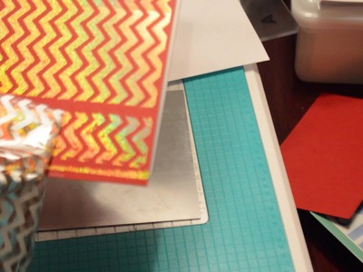 Hot foiling with embossing folders