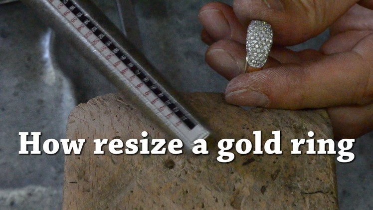How resize a gold ring