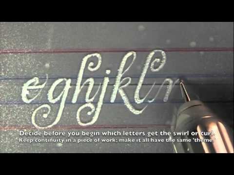 HOW-TO CALLIGRAPHY WITH DENTAL DRILL. by KEN BROWN