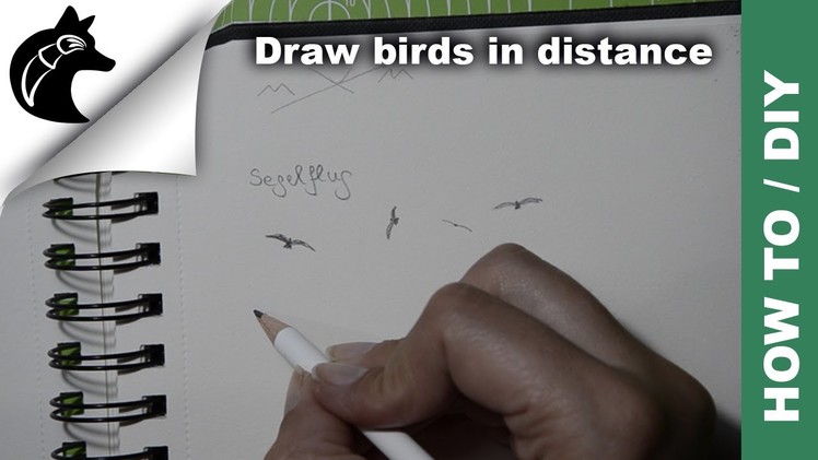 How To Draw Birds In Distance