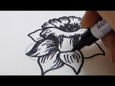 How To Draw Flowers - Daffodil Tutorial