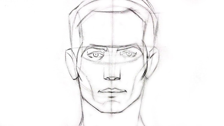 How to Draw the Head - Front View