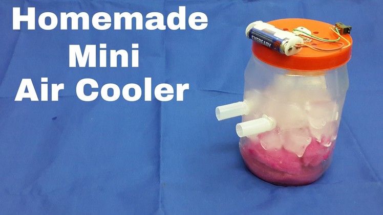 How to Make a Homemade Mini Air Cooler with Household Items(Very Cheap)