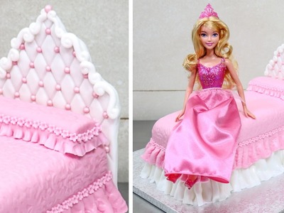 How To Make A Princess Doll Bed Cake