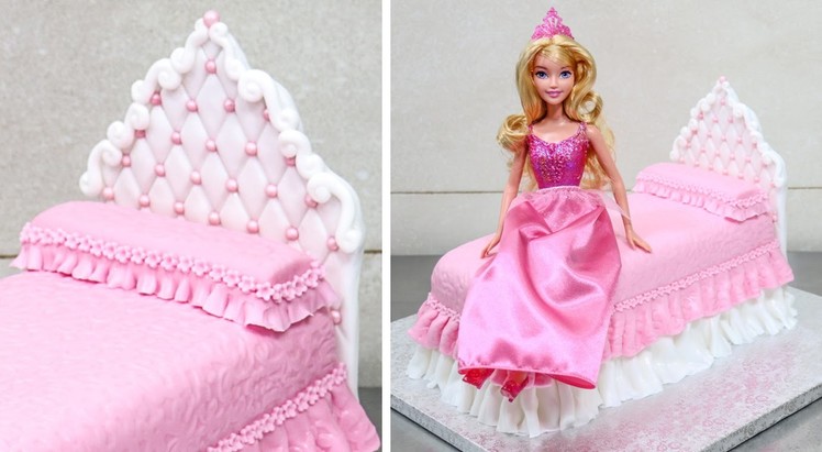 How To Make A Princess Doll Bed Cake