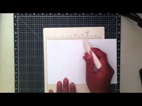 How to make an A2 gate fold card and a A2 S fold card with a 8 1.2 x 11 cardstock