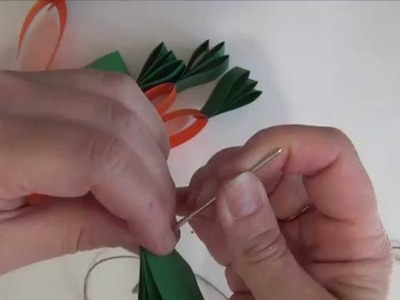 How to make an Easter carrot garland