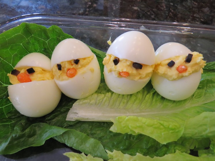 How to make little chick egg art