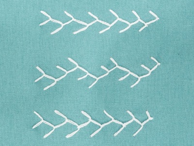 How to Sew a Feather Stitch and Double Feather Stitch