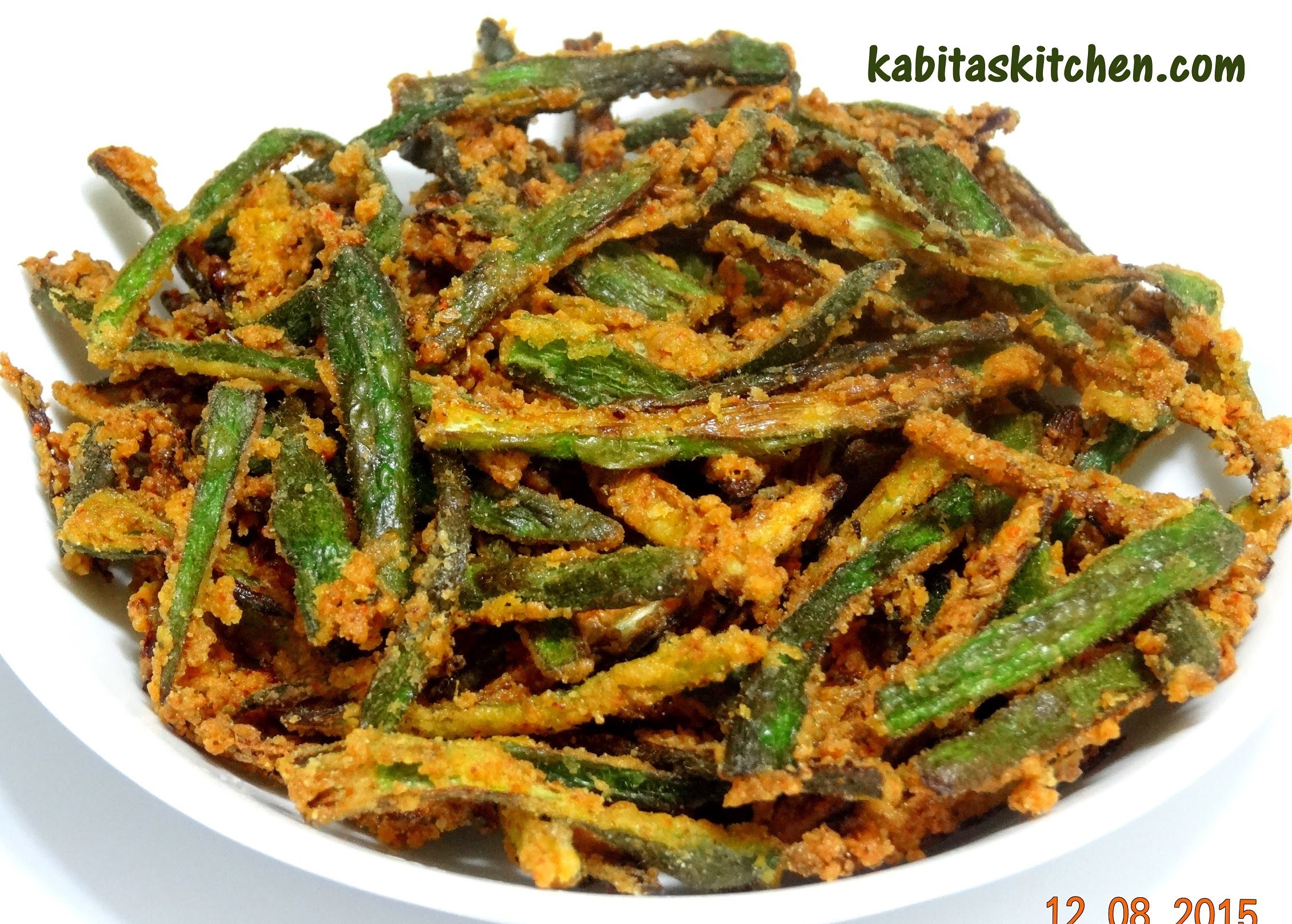 Kurkuri Bhindi Recipe-How To Make Crispy Okra-Bhindi Kurkuri-Okra Or ...