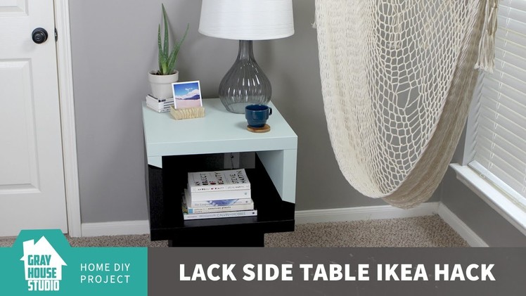 LACK SIDE TABLE IKEA HACK