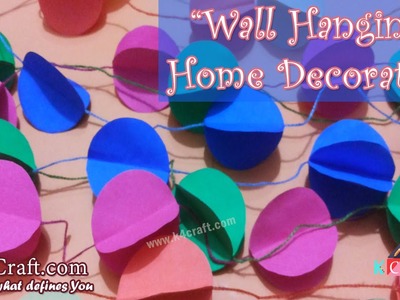 Learn How to make Paper "Ceiling Hanging Decoration" at Home | K4Craft.com