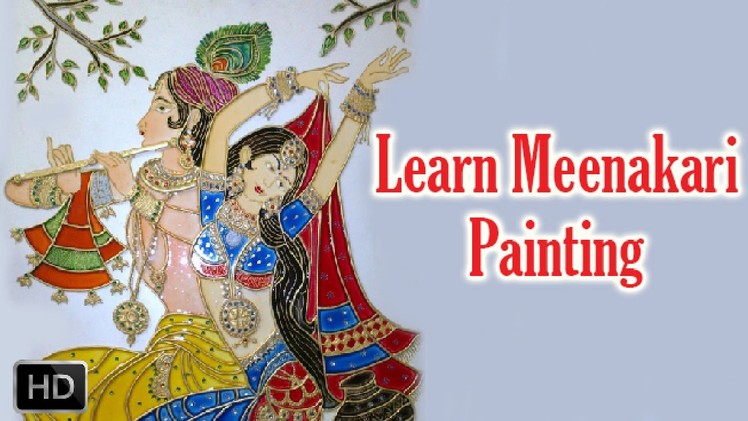 Learn Meenakari Painting - How to Paint Meenakari Painting - Acrylic Painting Lessons