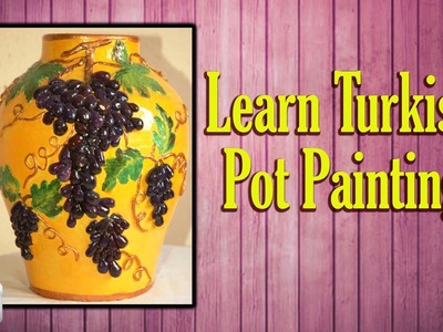 Learn Pot Painting - Turkish Pot Painting - Basic Painting Techniques