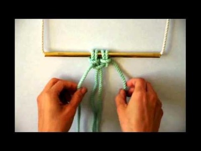 Macrame - How to tie a Square Knot (Left Facing)