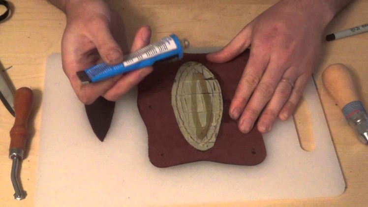 Making a Leather Archery Arm Guard With Inlay