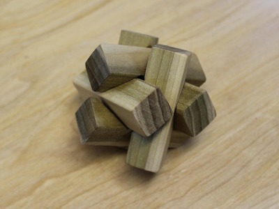 Making the 6-pc notched burr puzzle: Woodworking project