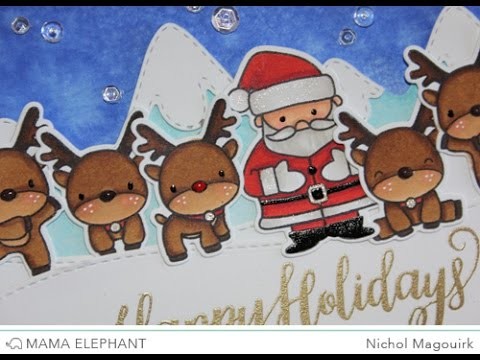 Mama Elephant Stamp Highlight | Reindeer Games