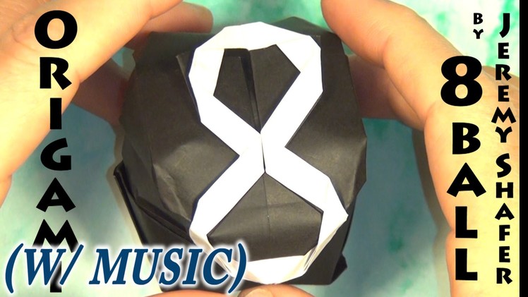 Origami 8 Ball Tutorial by Jeremy Shafer (with background music)