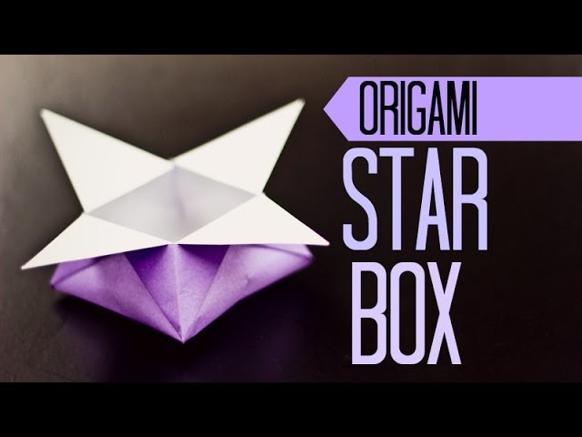 Origami for kids. Star Box instructions