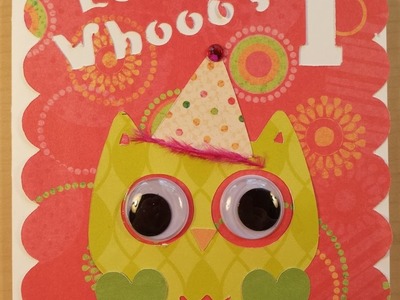 Owl Themed Birthday Party Invitations ~ Card Making with Cricut