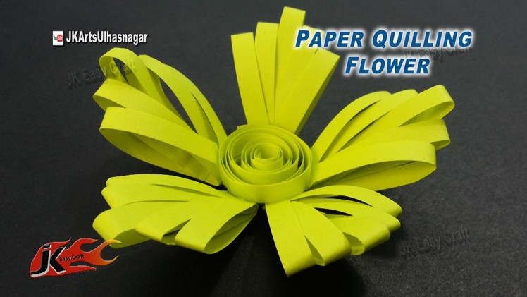 Paper Quilling Flower | How to make | JK Easy Craft  134