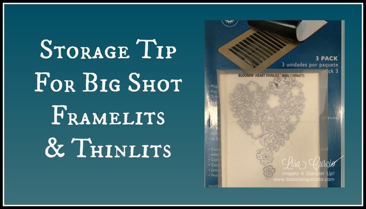 Quick CraftingTip - Storage Idea for Big Shot Framelits & Thinlits