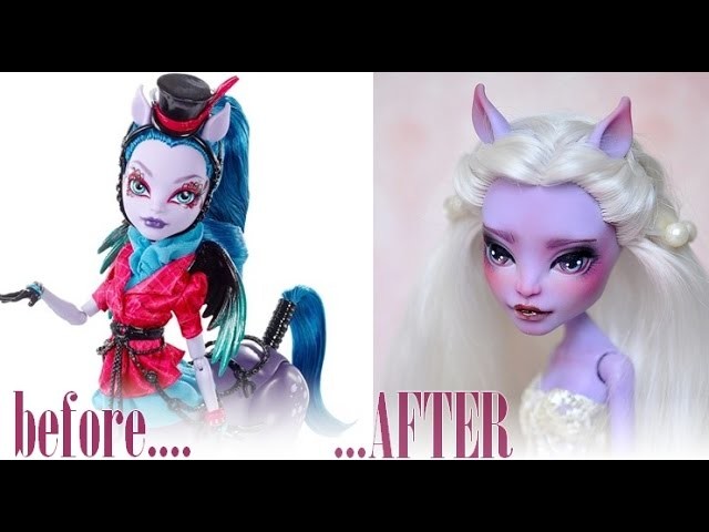 Repainting Avea Trotter - Freaky Fusion Monster High doll
