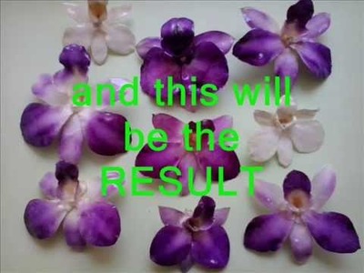 RESIN COATING REAL ORCHIDS. Here's how to 1.2.