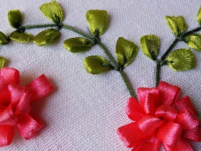 Ribbon Embroidery Tutorial | Flower Design | HandiWorks #41