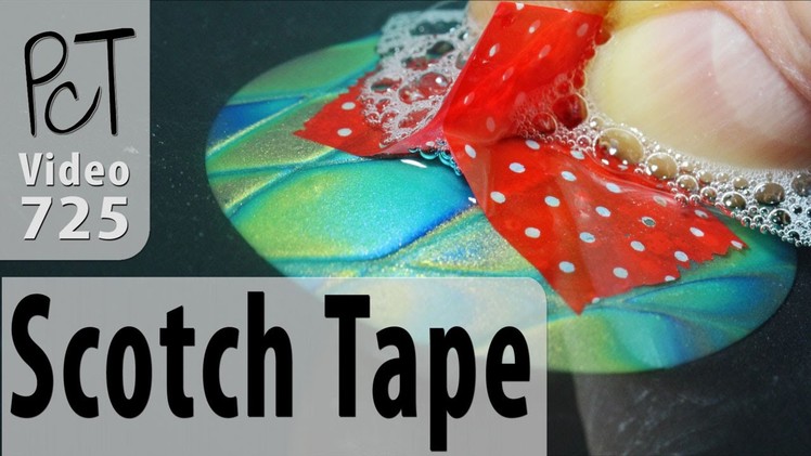 Scotch Tape Handle For Sanding Polymer Clay Beads