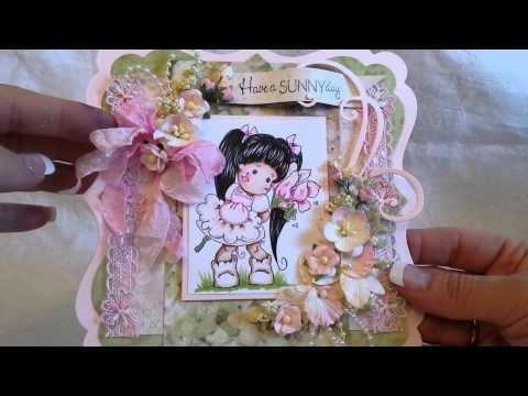 Shabby Chic Magnolia Tilda Shaped Easel Cards for FUN!!!