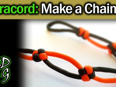 Simple Paracord: Make a Chain (with Square knot, Snake knot, etc)