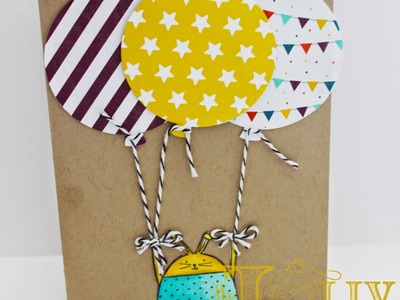 Stampin Up! Cheerful Critters Birthday Card with Project Life Cards