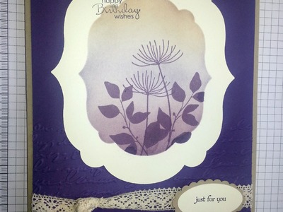 Stampin Up UK Silhouette card