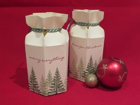 Star Top Gift Box - Video Tutorial using Festival of Trees, Ideal for Jars.