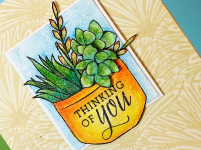 Stretch Your Stamps + Shimmer Watercolor