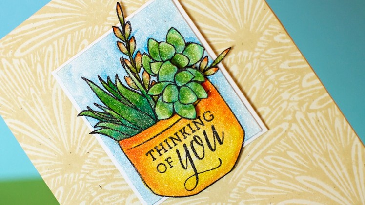 Stretch Your Stamps + Shimmer Watercolor