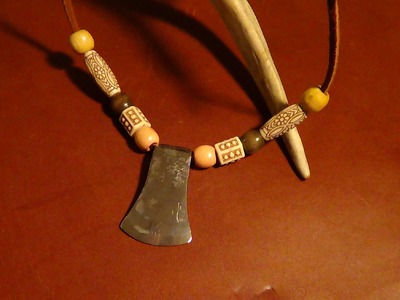 Survival Necklace   Forging and Starting A Fire With A Mini Hatchet Style Necklace