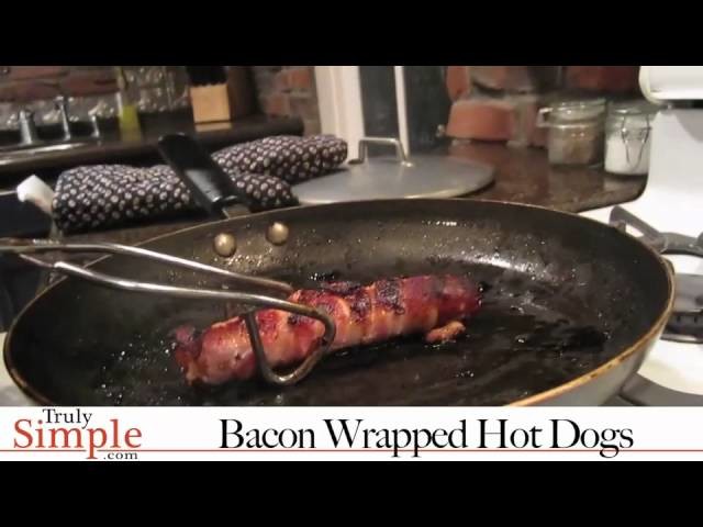 TrulySimple recipe for Bacon Wrapped Hotdogs