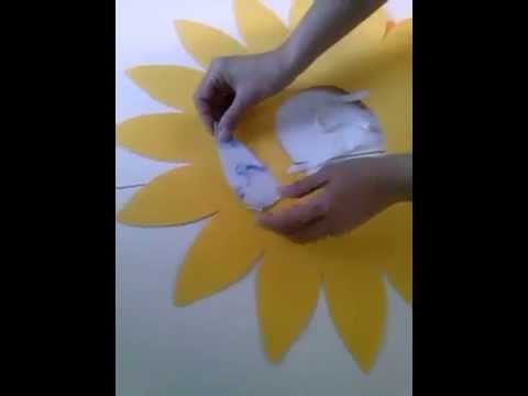Video tutorial girasol plantilla