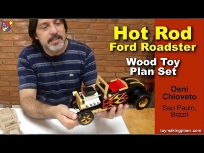 Wood Toy Plans - Hot Rod Ford Roadster